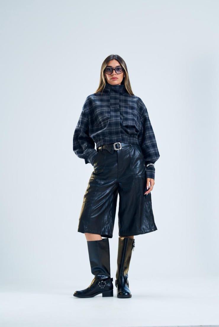 מכנס סאי דמוי עור