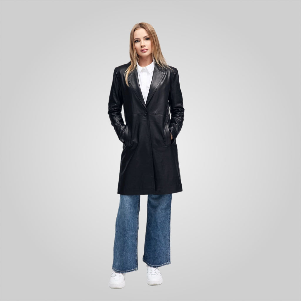 מעיל עור Melinda