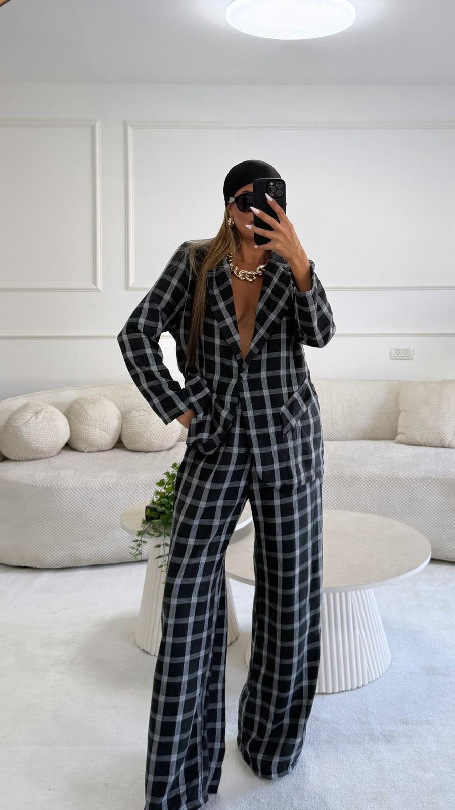 חליפה משובצת נטלי שווילי