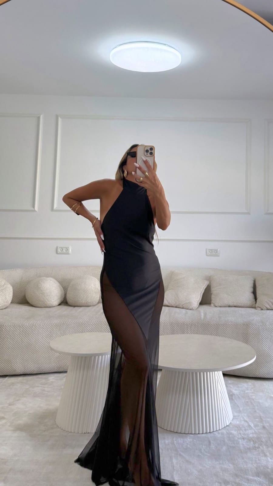 שמלה שילוב שיפון