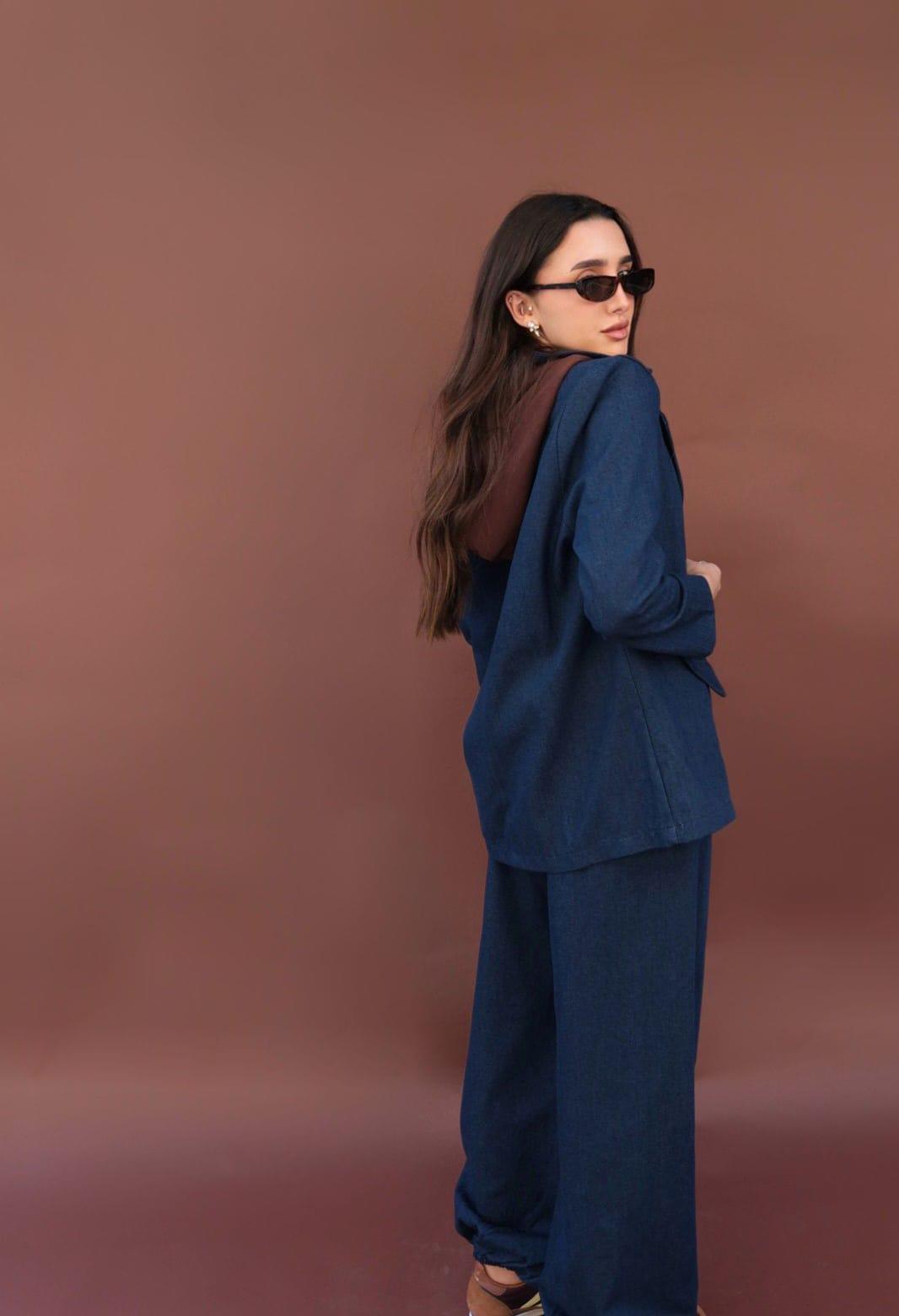 חליפת גינס קפוצון