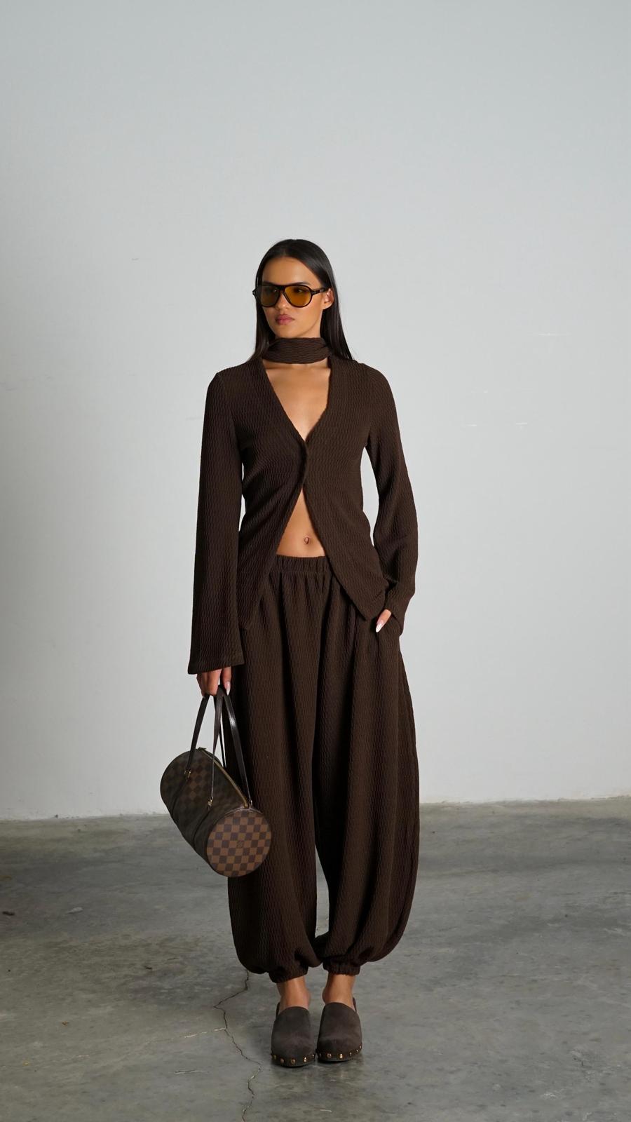 חליפה סאבלט חום