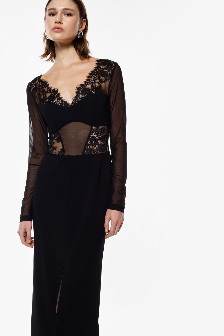 שמלה שילוב תחרה Imperial