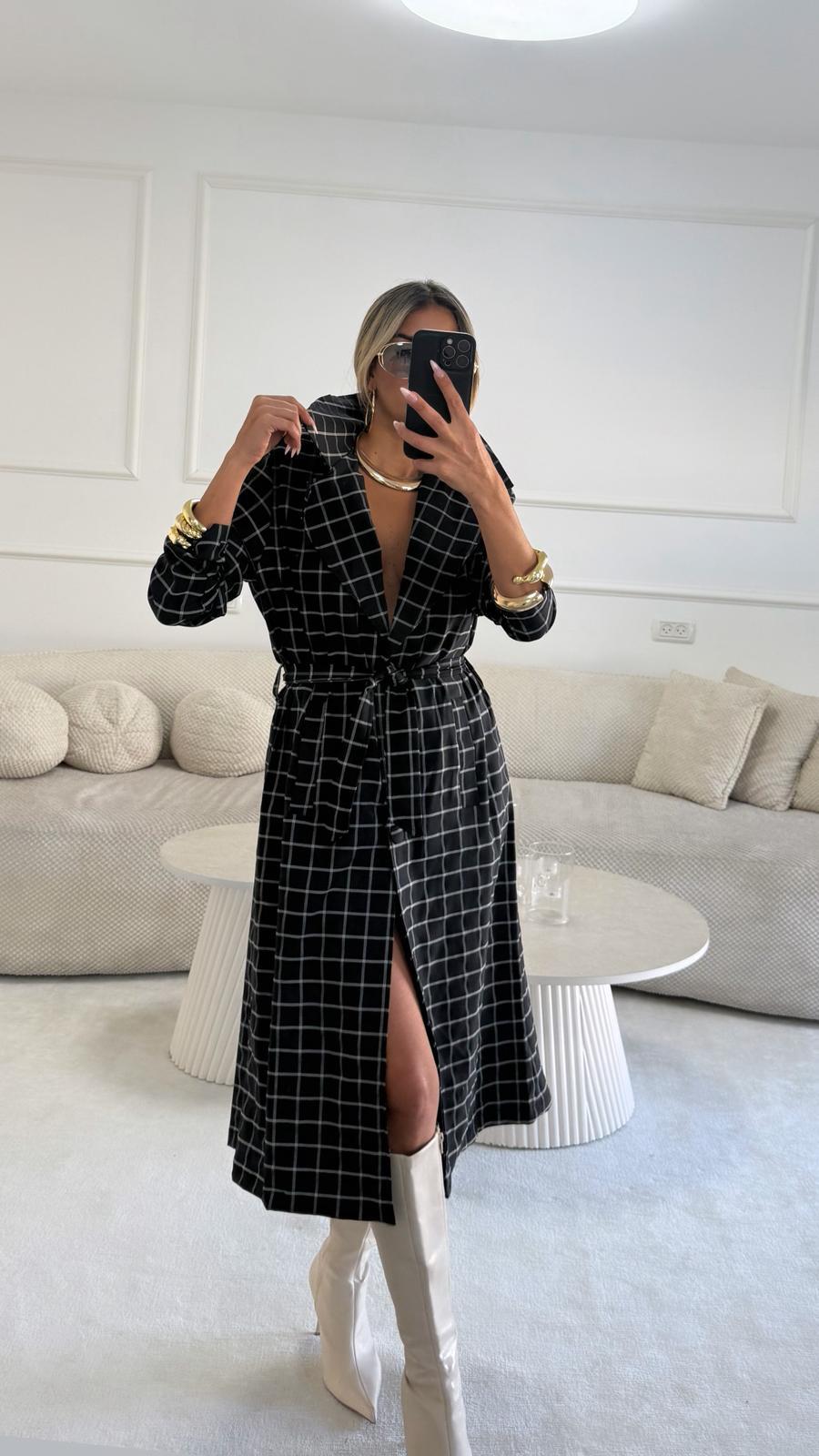 שמלת גקט משובץ